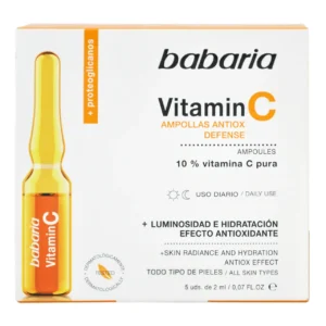آمپول روشن کننده ویتامین C باباریا Babaria دارای 5 ویال 2 میل
