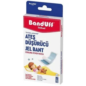 چسب کاهش دهنده تب کودکان بندوف Banduff مدل Ates Dusurucu Jel Bant بسته 3 عددی