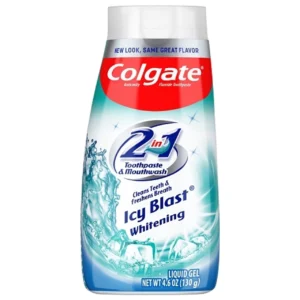 خمیر دندان و دهانشویه کولگیت Colgate مدل Icy Blast سفید کننده حجم 100 میل