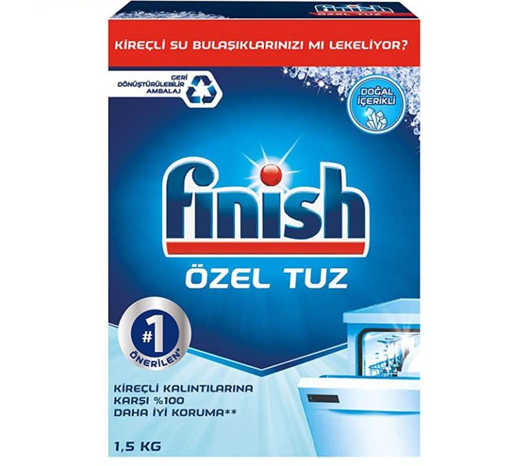 نمک ماشین ظرفشویی فینیش finish مدل Ozel Tuz بسته 1500 گرمی اصل ترکیه