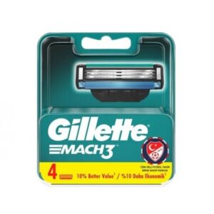 یدک ژیلت Gillette Mach 3 سه لبه بسته 4 عددی