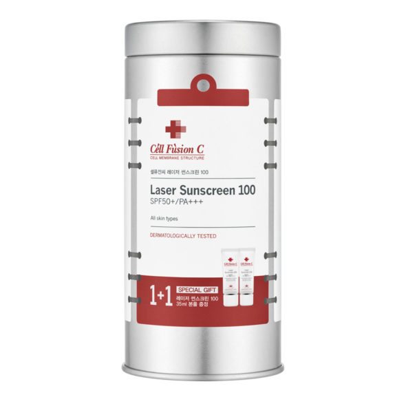 ضد آفتاب ترمیم کننده Cell Fusion C مدل Laser Sunscreen 100 حجم 35+35 میل