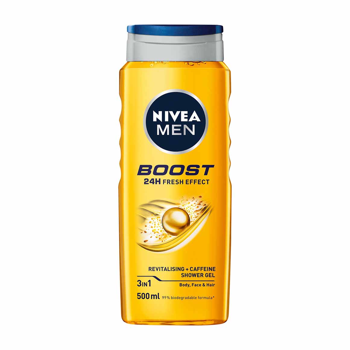 شامپو سر و صورت و بدن مردانه نیوا Nivea مدل Boost حجم 500 میل
