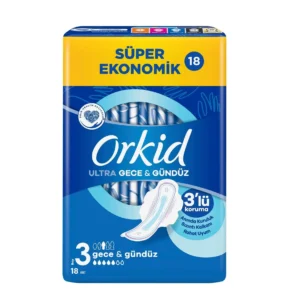 نوار بهداشتی ارکید Orkid سایز 3 شب و روز بسته 18 عددی