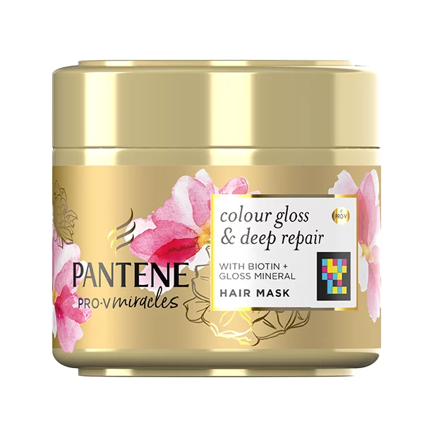 ماسک مو پنتن Pantene موهای رنگ شده مدل Colour Gloss & Deep Repair حجم 300 میل