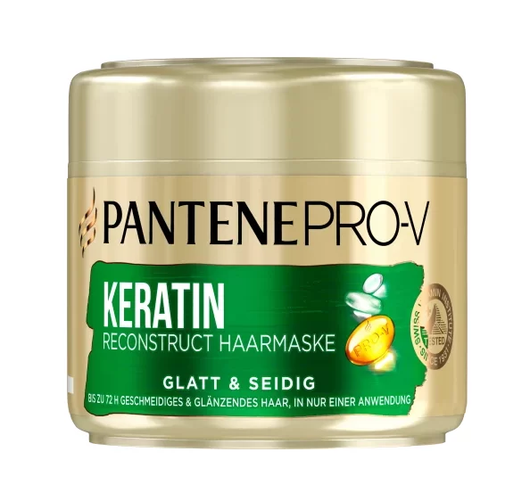 ماسک مو کراتین پنتن Pantene مدل Glatt and Seidig حجم 300 میل