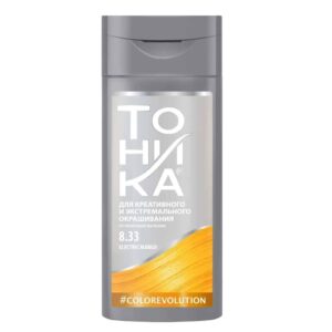 شامپو رنگ تونیکا Tohnika شماره 8.33 زرد حجم 150 میل