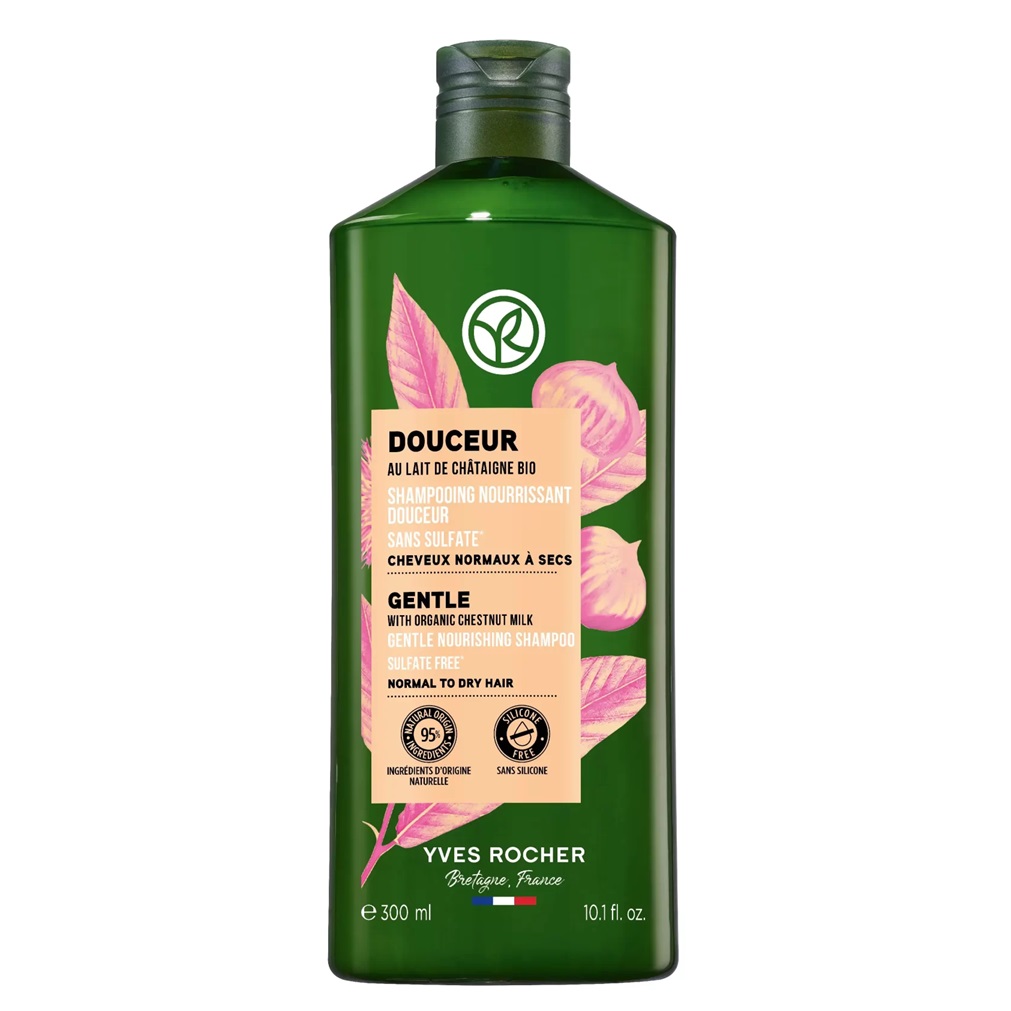 شامپو موهای نرمال تا خشک ایوروشه Yves Rocher حجم 300 میل