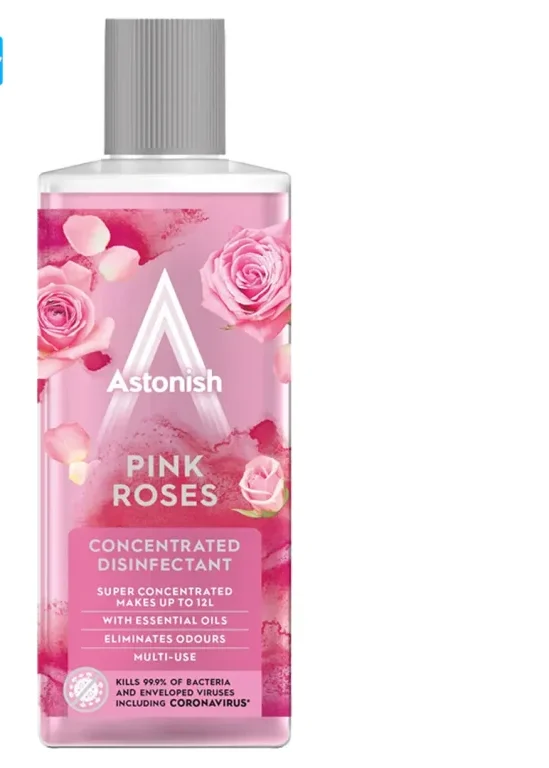 ضد عفونی کننده سطوح استونیش Astonish رایحه رزهای صورتی حجم 300 میلی لیتر