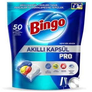 قرص ماشین ظرفشویی بینگو Bingo مدل پرو بسته 50 عددی