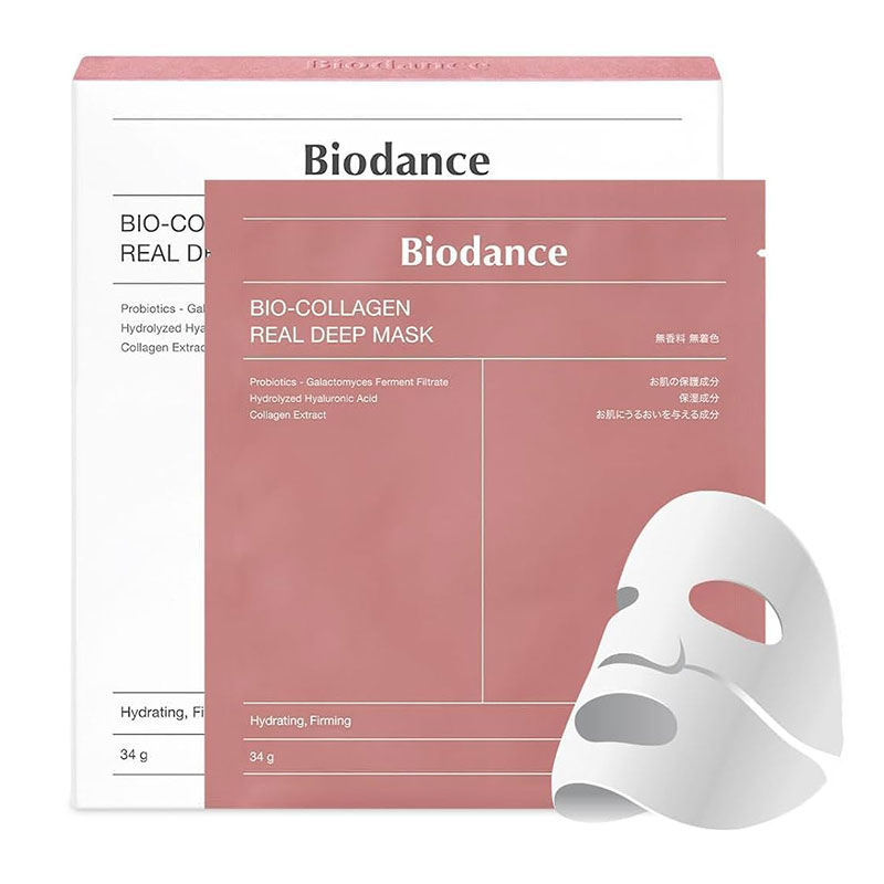 ماسک ورقه ای کلاژنساز ضد چروک و سفت کننده بایودنس Biodance بسته 4 عددی