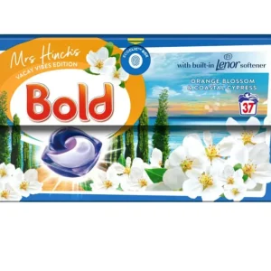 قرص ماشین لباسشویی بولد Bold رایحه شکوفه پرتقال و سرو ساحلی بسته 37 عددی 11.5