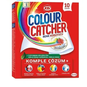 دستمال ضد رنگ ماشین لباسشویی کالرکچر K2r Colour Catcher بسته 10 عددی