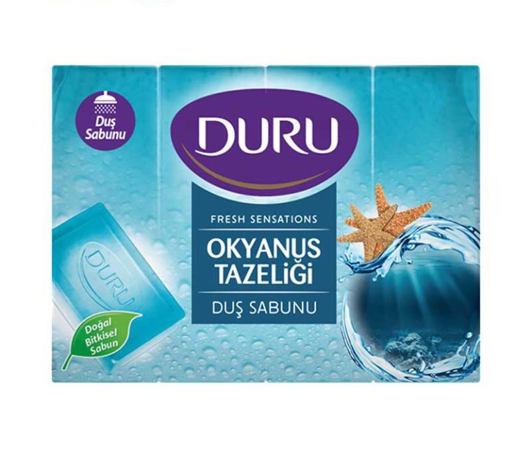 صابون حمام دورو DURU با رایحه اقیانوس بسته 4 عددی وزن 600 گرم