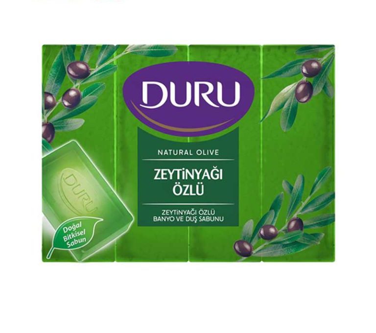 صابون حمام دورو DURU حاوی روغن زیتون بسته 4 عددی وزن 600 گرم