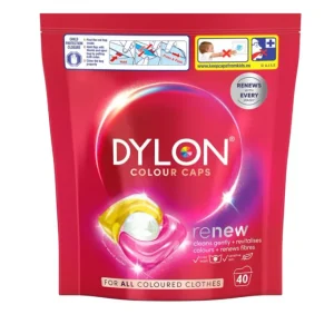 قرص ماشین لباسشویی دایلون Dylon مخصوص لباس‌های رنگی بسته 40 عددی