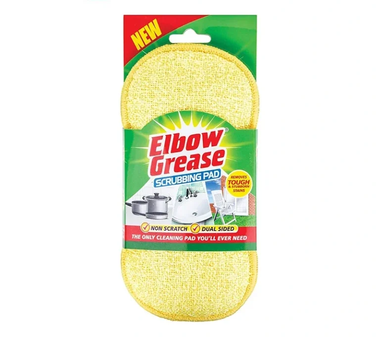 پد اسکراب دار البو گریس Elbow grease مدل scrubbing pad رنگ زرد