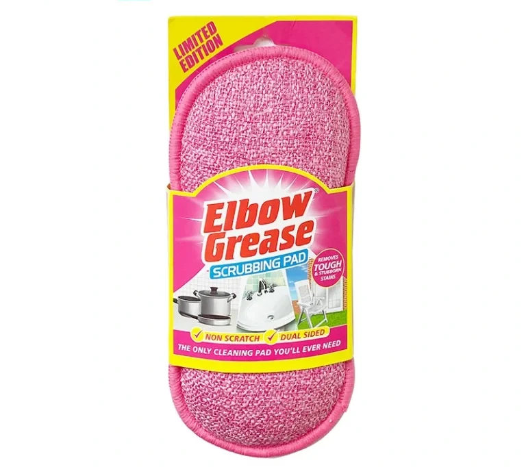 پد اسکراب دار البو گریس Elbow grease مدل scrubbing pad رنگ صورتی