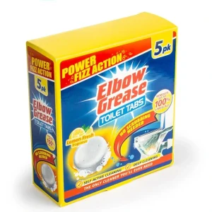 قرص جرمگیر توالت فرنگی البو گریس Elbow Grease با رایحه لیمو بسته 5 عددی