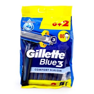 خود تراش 3 لبه ژیلت Gillette مدل Blue 3 Comfort بسته 8 عددی بسته پفکی