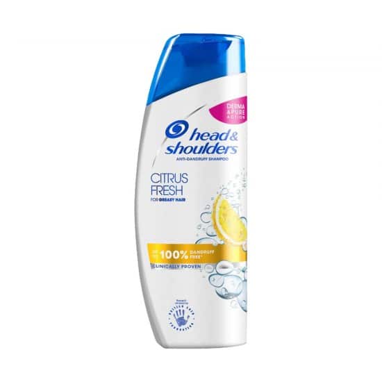 شامپو موهای چرب هد اند شولدرز head and shoulders مدل citrus fresh حجم 450 میل