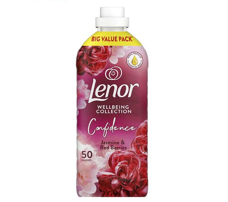 نرم کننده لباس لنور Lenor با رایحه یاسمن یاقوتی حجم 1750 میلی لیتر