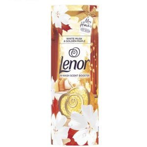 دانه های خوشبو کننده لباس لنور lenor رایحه مشک سفید و افرای طلایی 156 گرم