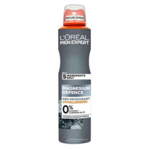 اسپری دئودورانت لورال Loreal مردانه مدل Magnesium Defence حجم 250 میل