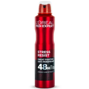 اسپری دئودورانت لورال Loreal مردانه مدل Stress Resist حجم 250 میل