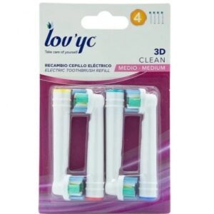 سری یدک مسواک برقی اورال بی Oral-B برند لاویک مدل 3D Clean بسته 4 عددی