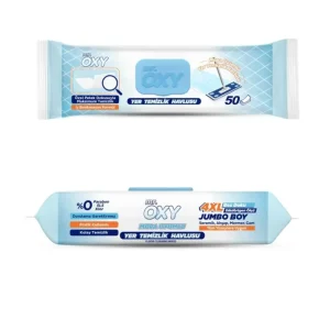 دستمال مرطوب مستر اوکسی Mr.OXY مخصوص تی بسته 50 عددی