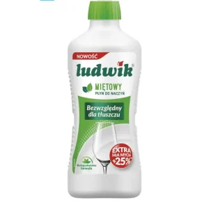 مایع ظرفشویی لودویک Ludwik با رایحه نعنا حجم 1350 گرم