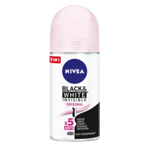 مام ضد تعریق زنانه Original نیوا Nivea مدل Black & White Invisible حجم 50 میل