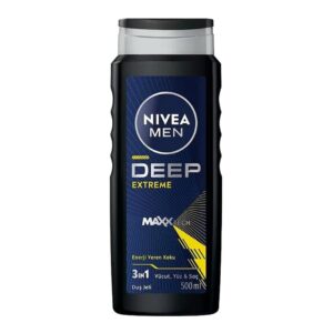 شامپو سر و صورت و بدن مردانه نیوا Nivea مدل Deep Extreme حجم 500 میل