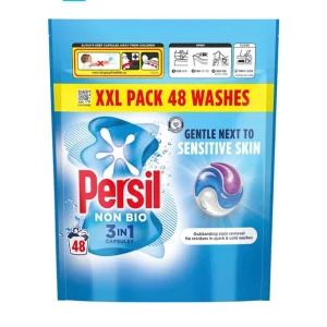 قرص ماشین لباسشویی پرسیل Persil مدل Non Bio مخصوص پوست‌های حساس بسته 48 عددی