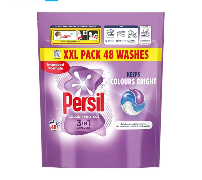 قرص ماشین لباسشویی پرسیل Persil مدل Colour Protect مناسب لباسهای رنگی بسته 48 عددی