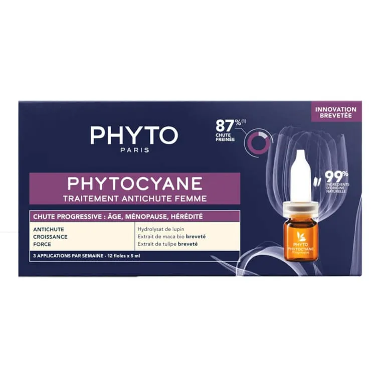 سرم ضد ریزش مو زنانه فیتو Phyto بسته 12 عددی