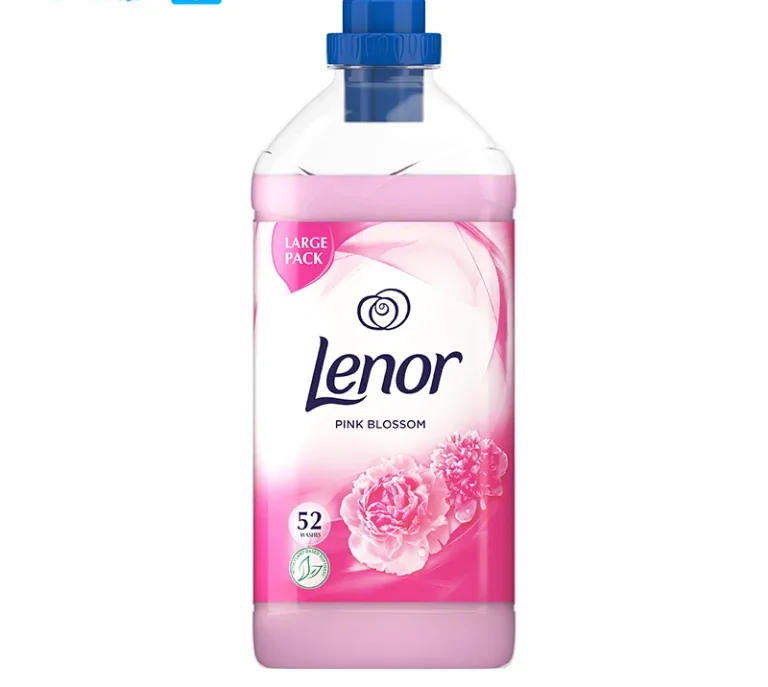 مایع نرم کننده و خوشبو کننده لنور lenor با رایحه شکوفه صورتی حجم 1820 میلی لیتر