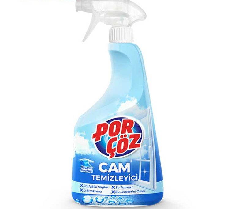 اسپری شیشه پاک کن پورچوز porcoz با رایحه اقیانوس حجم 750 میلی لیتر