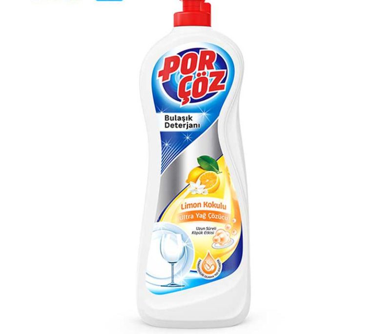 مایع ظرفشویی پورچوز porcoz با رایحه لیمو حجم 675 میلی لیتر