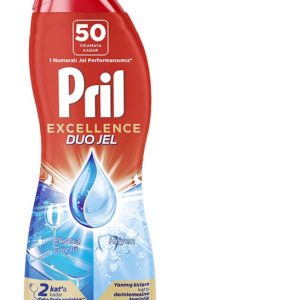 ژل ماشین ظرفشویی دو فاز پریل Pril سری Excellence مدل Hijyen حجم 900 میلی‌لیتر