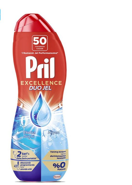 ژل ماشین ظرفشویی دو فاز پریل Pril سری Excellence مدل Hijyen حجم 900 میلیلیتر