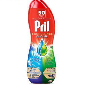 ژل ماشین ظرفشویی دو فاز پریل Pril سری Excellence مدل Yağ Çözücü حجم 900 میلی‌لیتر