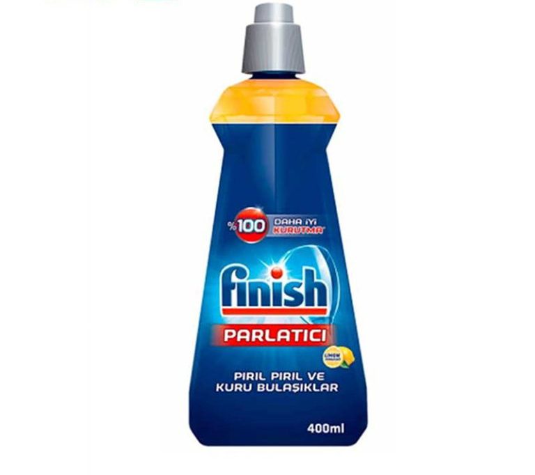 مایع جلادهنده ماشین ظرفشویی فینیش finish با رایحه لیمو حجم 400 میلی لیتر
