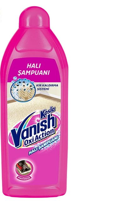 شامپو فرش ونیش Vanish مدل Oxi Action مخصوص شستشو با ماشین حجم 850 میلیلیتر