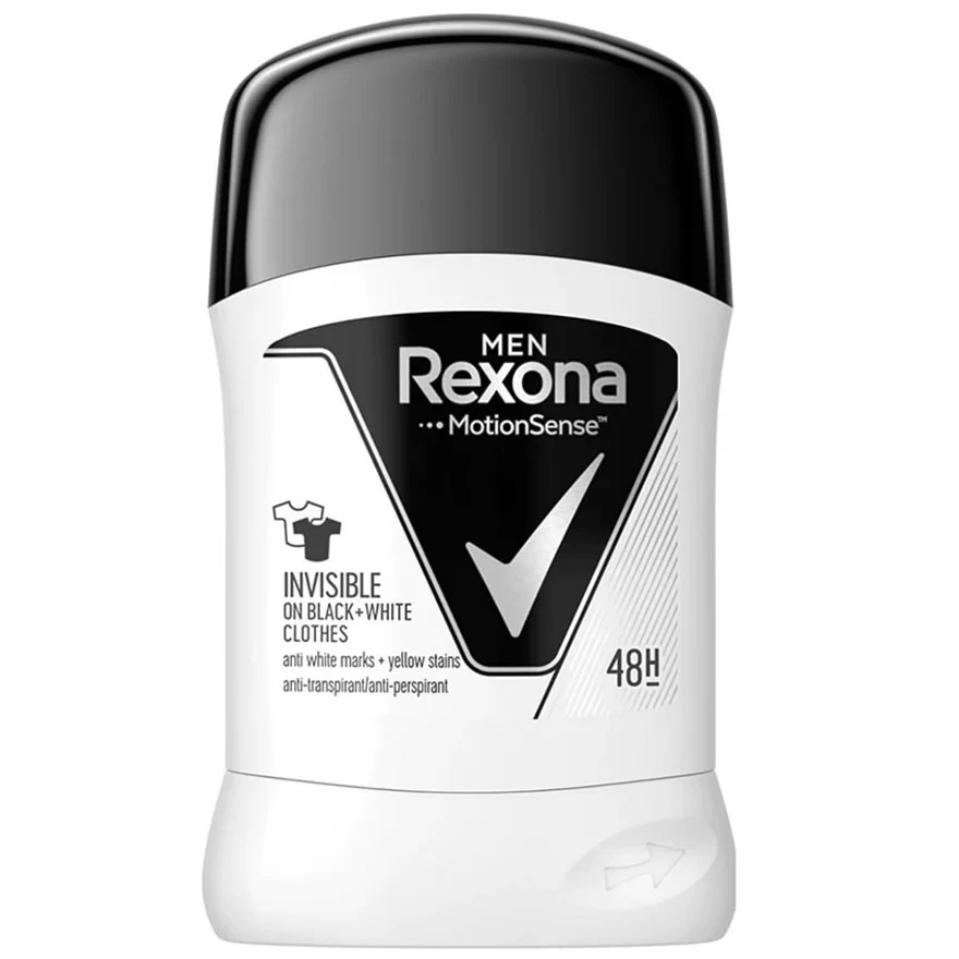 مام صابونی رکسونا Rexona مردانه مدل Black and White Clothes حجم 40 میل