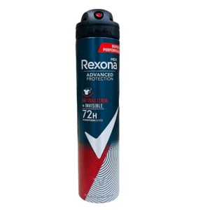 اسپری ضد تعریق مردانه رکسونا Rexona مدل Antibacterial Invisible حجم 200 میل