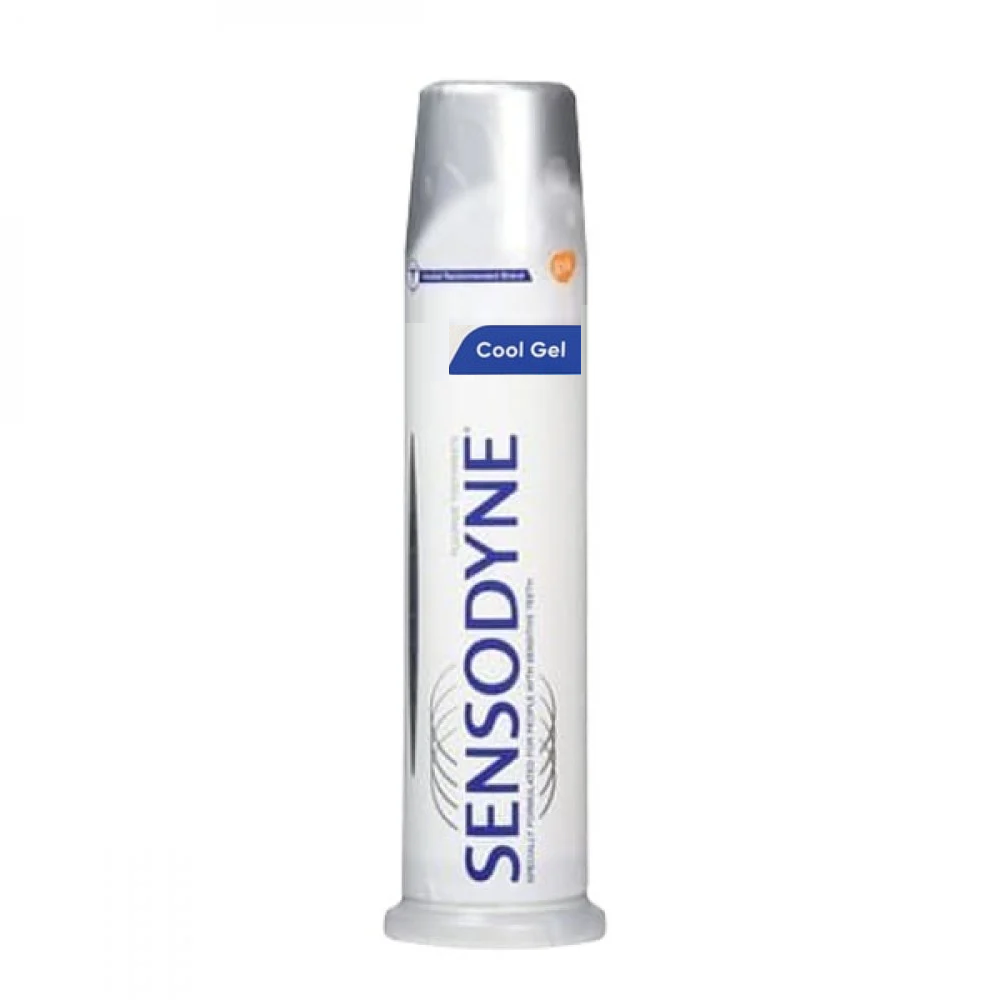 خمیر دندان پمپی ژله ای سنسوداین Sensodyne مدل Cool GEL حجم 100 میل