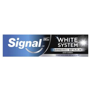 خمیر دندان سیگنال Signal مدل White System زغالی حجم 75 میل