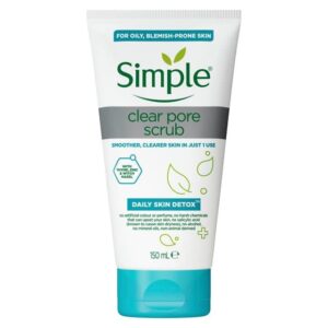 اسکراب پوست چرب سیمپل Simple مدل Clear Pore Scrub حجم 150 میل